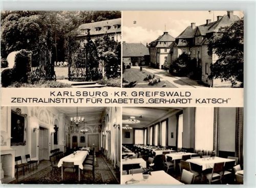 Karlsburg Zentralinstitut für Diabetes Gerhardt Katsch Schloss Barocksaal
