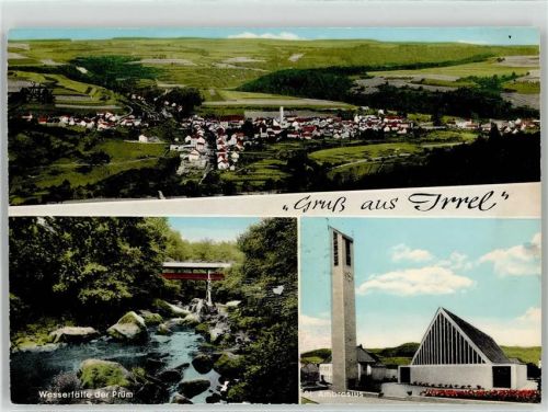 Irrel Wasserfälle der Prüm Kirche St Ambrasius