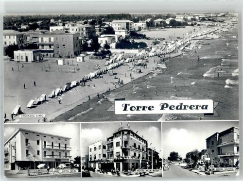 Torre Pedrera Fliegeraufnahme Strand Hotel