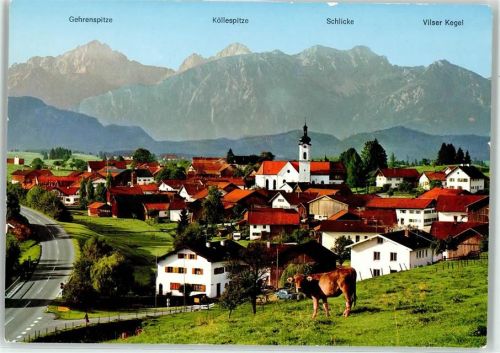 Rieden Höhenluftkurort Berg Gehrenspitze Köllespitze Schlicke und Vilser Kegel Auto