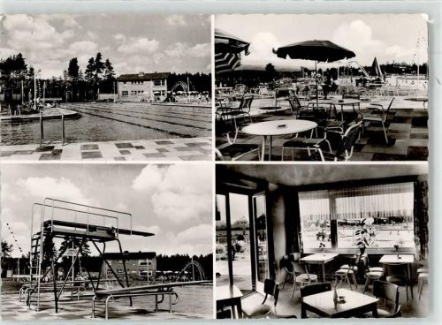 21271 W2116 Hanstedt , Nordheide - Schwimmbad Inhaber Artur Reglin