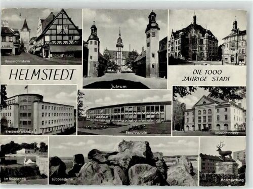 Helmstedt Hausmannsturm Krankenhaus Brunnental Lübbenstein Maschsieldung Brunnentheater Berufsschule Juleum