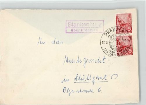 17291 O2131 Blankenburg b Prenzlau KEINE AK Landpoststempel Sonderstempel 725 Jahrfeier Prenzlau 1959