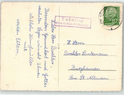 Teising Landpoststempel