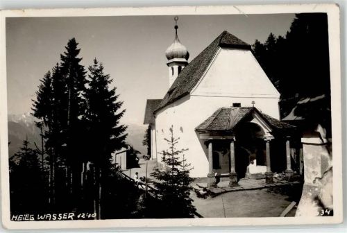 Igls 1931 Kirche Heilig Wasser AK