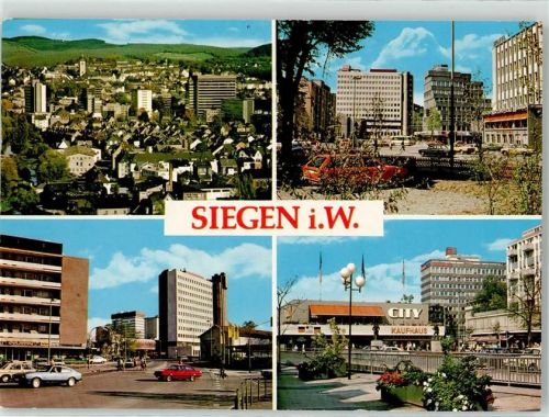 Siegen Hammermühle Kreuzung Kochs Ecke Morley Berliner Straße Siegbrücken Uferpromenade Handlung Citykaufhaus