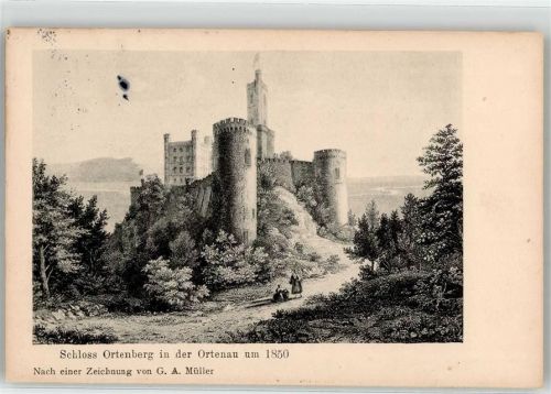 Ortenberg Schloss Ortenberg um 1850