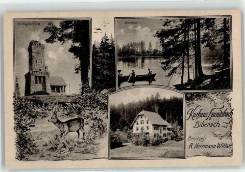 Biberach Kurhaus Hundsbach Besitzer R. Herrmann Wittwe