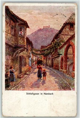 Hambach sign.Aug.Croissant Schlossgasse