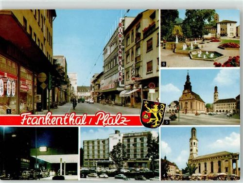 Frankenthal Speyerer Strasse Post Hotel Hotel Zum Kurfürsten Wochenmarkt Rathausplatz Anlage