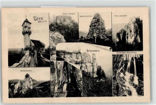 Teck Wielandstein Ruine Rauber Salzmannstein Reussenstein Wasserfall Heimenstein