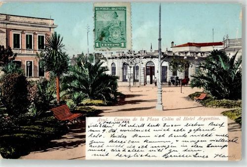 Buenos Aires 1907 Hotel Argentino Azul