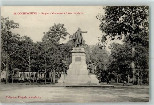 Saigon Cochinchine Monument a Leon Gambetta
