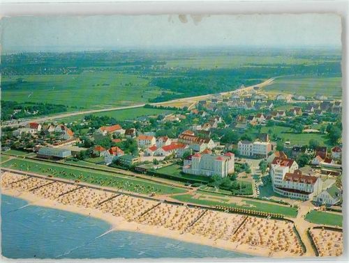 Duhnen Fliegeraufnahme Strand