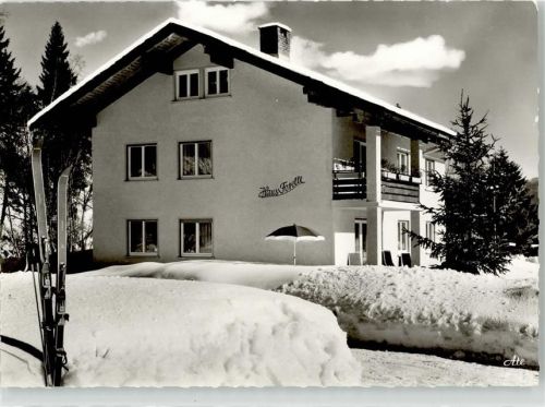 Unterjoch Winter Haus Forelle