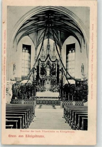 Königsbrunn Maialtar Kath. Kirche
