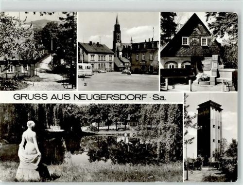 Neugersdorf Hohe Straße Karl Marx Platz Büttnerborn Volksbad Wasserturm