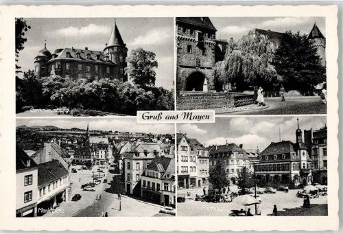 Mayen Brückentor Rathaus Marktplatz Genovevaburg