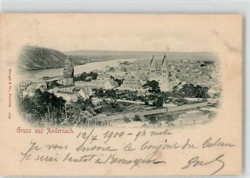 Andernach 1900 Kath. Pfarrkirche Maria Himmelfahrt ist eine mächtige Emporenbasilika