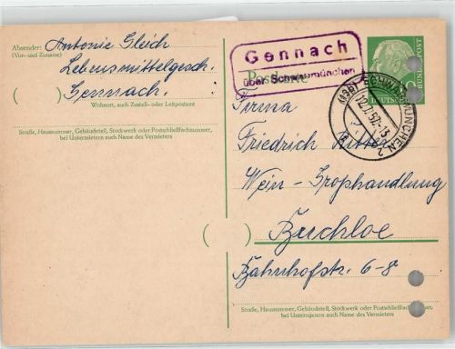 Gennach Landpoststempel