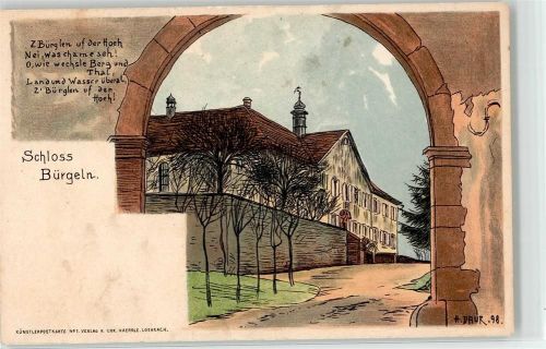 Schliengen Schloss Bürgeln sign. H. Daur