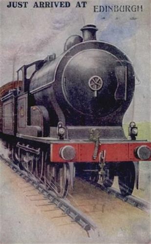 Edinburgh - Edinburgh (Großbritannien) Leporello Eisenbahn I-II (Stauchung, fleckig RS)