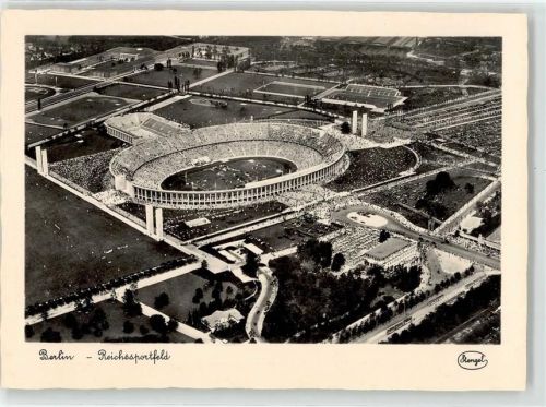 Westend Reichssportfeld Fliegeraufnahme Verlag Stengel