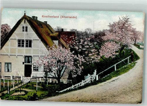Steinkirchen 1907 Altenlande Gasthaus Fährhaus Lühe Werbung