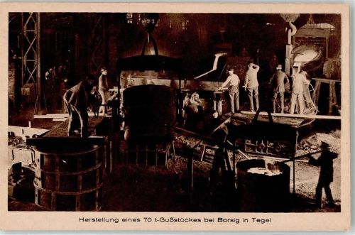 Tegel Borsig Fabrik Innenansicht Herstellung Gußstück