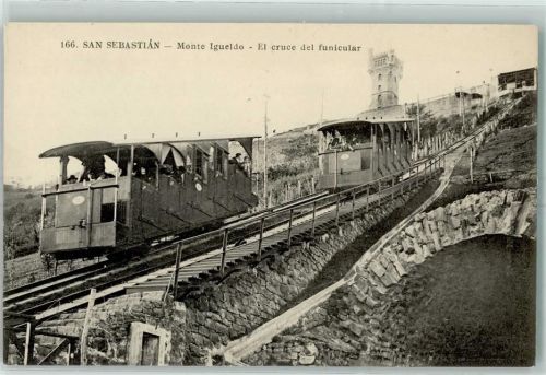 San Sebastian Donostia - Monte Igueldo el cure del funicular Standseilbahn