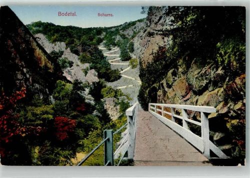 Thale 1915 Schurre Bodetal
