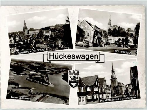 Hückeswagen Pauluskirche Schloss Wilhelmsplatz Bevertalsperre Marktstrasse
