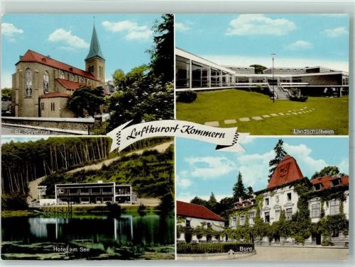 Kommern St.Severinus Kirche Landschulheim Burg Hotel am See