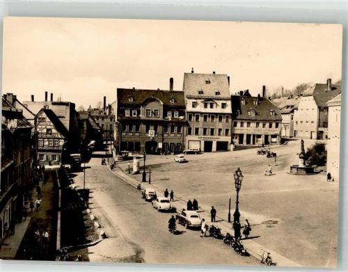 Hohenstein-Ernstthal Marktplatz Denkmal Auto