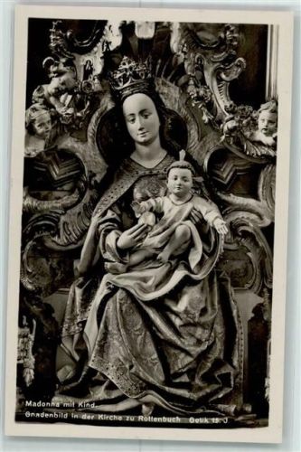 Rottenbuch Madonna mit Kind Gnadenbild in der Kirche