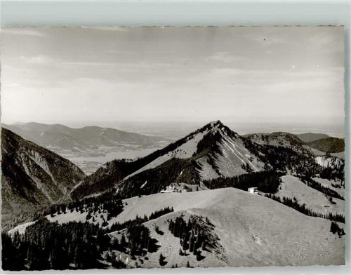 Spitzingsee Fliegeraufnahme Ort handschriftlich Winter Foto Original aus Archiv eines Ansichtskartenverlages