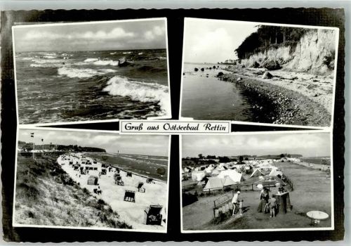 Rettin Meeresbrandung Steilküste Strandleben Campingplatz Verlag Lagerbauer & Co.