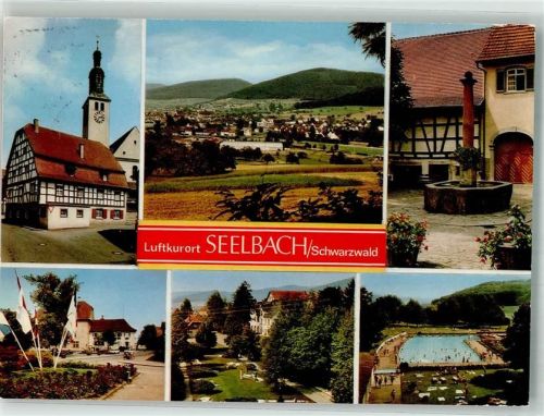 77960 W7633 Seelbach , Schutter - Schwimmbad Minigolf Brunnen