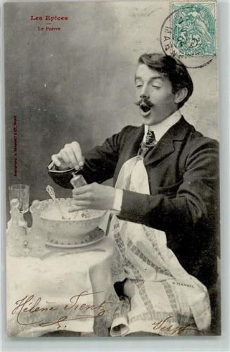 1904 Les Epices Mann Glas Teller
