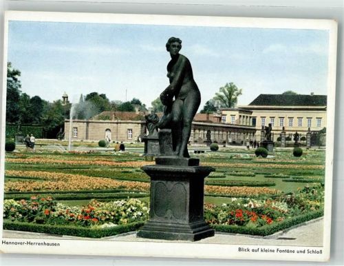 30159 W3000 Herrenhausen Foto AK Schloss Denkmal