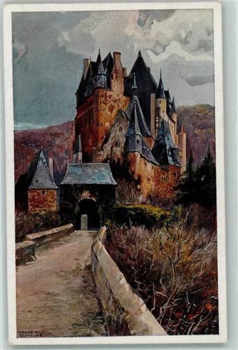 Wierschem Burg Eltz Deutsche Burgen Nr 2 sign Prof. Rud. Schulze