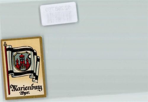 Marienburg Wappen Fahne Sammelbild Kosmos Zigarettenfabrik