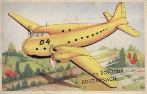 Echternach Echternach (Luxemburg) Leporello, Flugzeug I-II