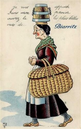 Biarritz Biarritz (Frankreich) Leporello II (fleckig RS, kleiner Einriss RS)