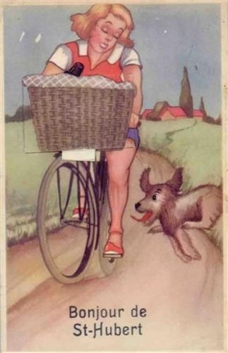 Saint Hubert Saint-Hubert (Belgien) Leporello Fahrrad I-II
