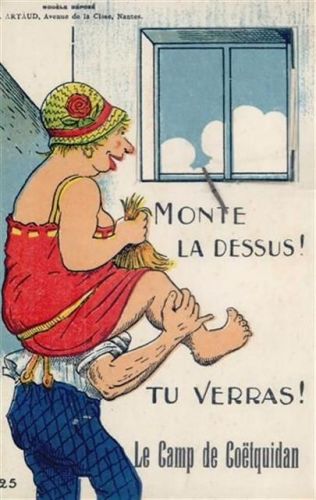 Guer Guer (Frankreich) Leporello Le Camp de Coetquidan I-II (Klebereste RS)