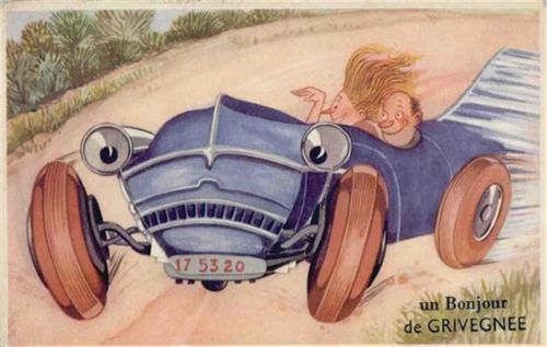 Grivegnée Grivegnée (Belgien) Leporello, Auto I-II (Marke entfernt)