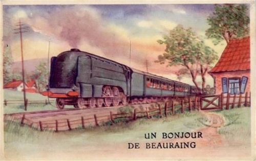 Beauraing Beauraing (Belgien) Leporello, Eisenbahn II (Stauchungen