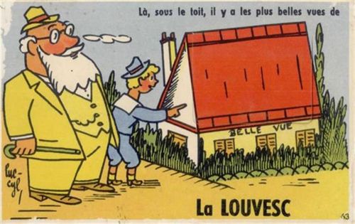 Lalouvesc La Louvesc (Frankreich) Leporello II- (Randabschürfungen VS)
