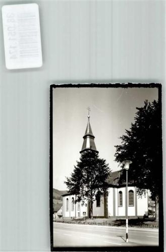 Stühlingen Heilig-Kreuz-Kirche Foto Original aus Archiv eines Ansichtskartenverlages Ort handschriftlich